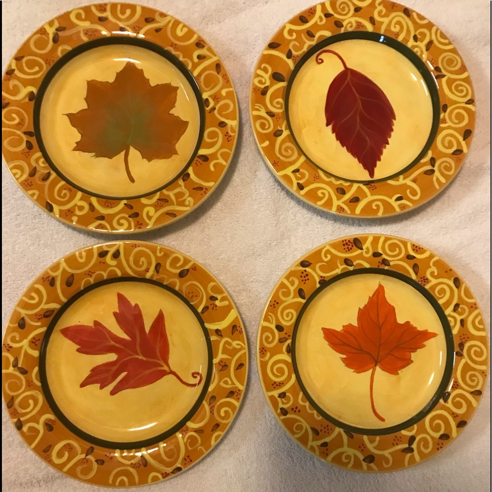 Fall decorative plates